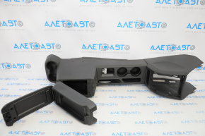 Jeep Patriot 11-17 center console with armrest and cup holders, black plastic