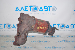 Lincoln MKX 16-18 3.7L rear exhaust manifold with catalytic converter, rusty