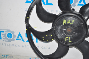 Cooling fan impeller with motor left Lincoln MKX 16- 3.7 cracked