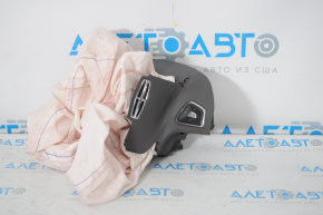 Lincoln MKX 16-18 black, blown steering wheel airbag for driver