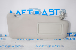 Right sun visor for Mazda CX-9 16-17, gray, without hook
