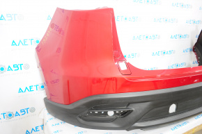 Rear bumper bare Mazda CX-9 16-23 without parking sensor, red