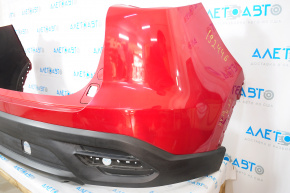 Rear bumper bare Mazda CX-9 16-23 without parking sensor, red