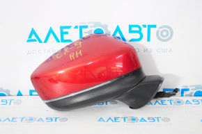 Right side mirror assembly Mazda CX-9 16-17 7 pins, BSM, turn signal, red