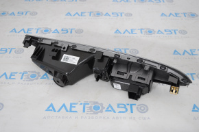 Rear left window lift control for a 16-23 Chevrolet Malibu, black, with a gray trim, gray molding