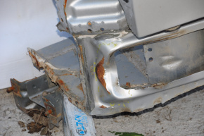 Quarter wing rear right Jeep Patriot 11-17 silver, body ventilation hole is dented