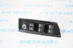 Front left window lift control Mazda CX-9 16-21 black, with overlay