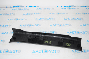 Mazda CX-9 16-23 black rear right door sill trim
