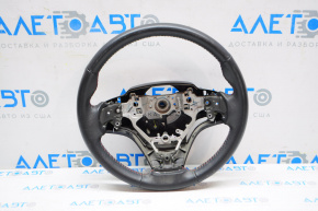 Naked steering wheel Toyota Camry v55 15-17 usa black leather red stitching