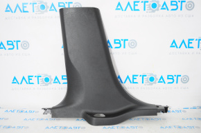 Center pillar trim lower left Chevrolet Malibu 16-23 black, worn