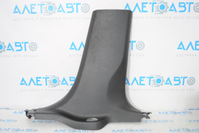 Center pillar trim lower right Chevrolet Malibu 16-23 black, worn