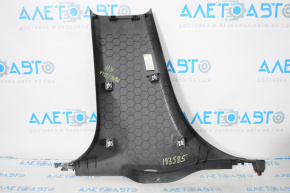 Center pillar trim lower right Chevrolet Malibu 16-23 black, worn
