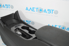 Chevrolet Malibu 16-21 center console, armrest, and cup holders, black leather