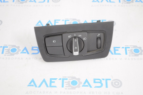 Light control BMW 3 F30 12-18 black, with overlay, under fog lights, auto
