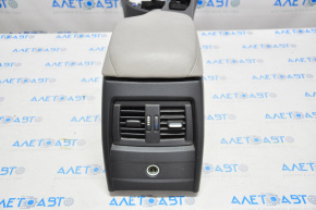 Console central armrest BMW 3 F30 12-18 automatic transmission black with gray