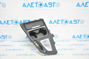 Center console trim with cup holders BMW 3 F30 12-15 black