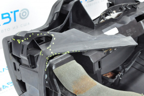 Torpedo front panel without AIRBAG Nissan Altima 13-18 black bent plastic, scratches