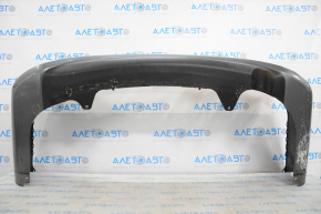 Bare rear bumper Nissan Versa 15-18 usa rest graphite, scratches, non-standard holes
