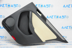Door trim panel, rear right, VW Jetta 11-18 USA, black with beige inserts