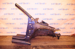 Front right quarter VW Jetta 11-18 USA blue, dent on threshold, bump