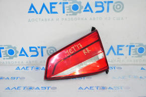 Right inner trunk lid light for VW Jetta 15-15 USA, halogen light