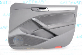 Door trim card front right VW Passat b7 12-15 USA cloth, black with gray insert