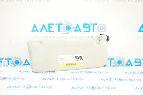 Left sun visor for VW Passat b7 12-15 USA, gray, illuminated, without hook