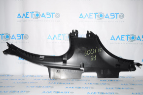 Door sill trim rear right Fiat 500X 16-22 black