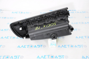 Glove box, upper glove compartment Fiat 500X 16-17 black, glossy