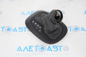 Fiat 500X 16-21 shifter pad leather black
