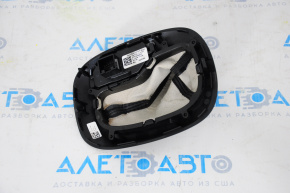 Fiat 500X 16-21 shifter pad leather black