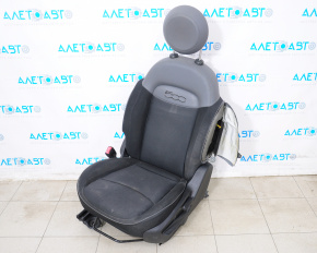 Driver's seat Fiat 500X 16-18 without airbag, mechanical, cloth black-gray, shot