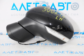 Left side mirror complete Fiat 500X 16-22 7 pins, turn signal, black
