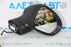 Right side mirror complete Fiat 500X 16-22 9 pins 7+2, turn signal, heated, black