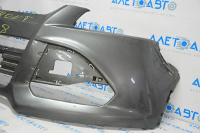 Front bumper bare Ford Escape MK3 13-16 prerest gray, crack in mount, burned