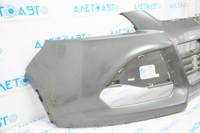 Front bumper bare Ford Escape MK3 13-16 prerest gray, crack in mount, burned