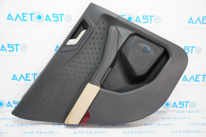 Door trim card rear left Ford Escape MK4 20-22 black with beige leather, worn