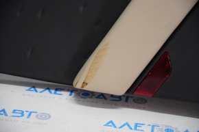 Door trim card rear left Ford Escape MK4 20-22 black with beige leather, worn