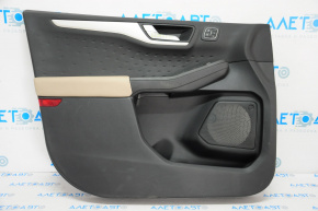 Door trim card front left Ford Escape MK4 20-22 black with beige, under memory, worn