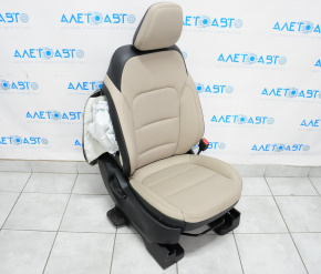 Passenger seat Ford Escape MK4 20-20 mechanical adjustment, leather beige with black, shot
