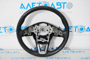 Naked steering wheel Mazda CX-9 16-21 leather, black, with pads