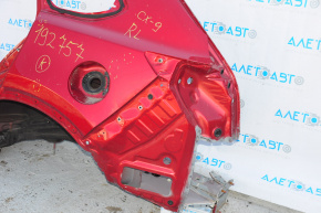 Quarter wing rear left Mazda CX-9 16-23 red, dents
