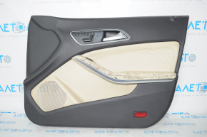 Door trim card front right Mercedes CLA 14-19 leather beige, for dry cleaning