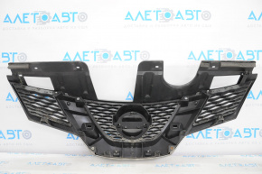 Radiator grill grill Nissan Rogue 14-15 without a chamber with an emblem, broken fastening