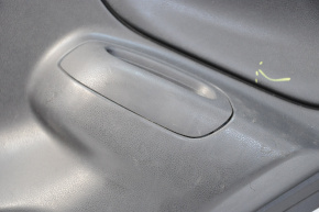 Door trim card rear right Nissan Versa 12-19 usa black under handle, scratches