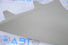 Front pillar trim upper left Nissan Versa 12-19 usa gray, worn