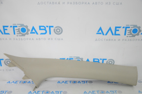 Front pillar trim upper right Nissan Versa 12-19 usa gray, worn