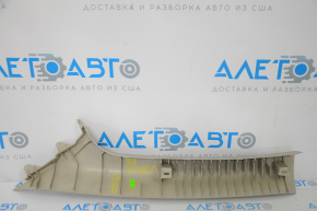 Front pillar trim upper right Nissan Versa 12-19 usa gray, worn