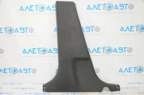 Center pillar trim lower left Nissan Versa 12-19 usa black, worn