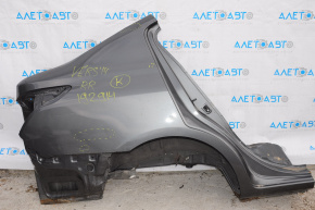 Quarter wing rear right Nissan Versa 12-19 usa graphite, pokes